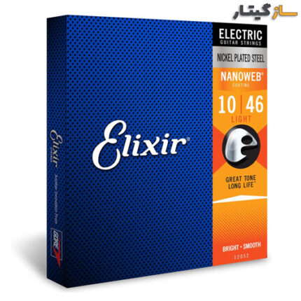 سیم گیتار الکتریک Elixir Strings مدل Nickel Plated Steel با روکش NANOWEB