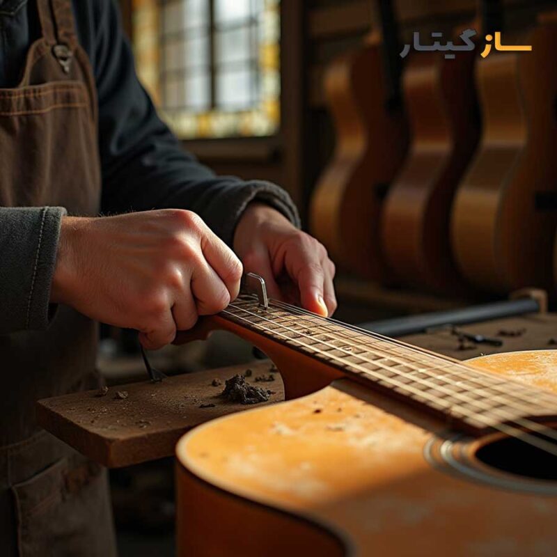 تعمیر و تنظیم دسته گیتار کلاسیک