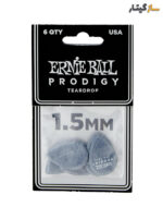 پک ۶تایی پیک گیتار ارنی بال مدل Ernie Ball Prodigy 1.5mm Black Teardrop