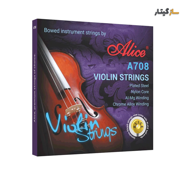 سیم ویولن آلیس مدل A708 با پوشش کروم